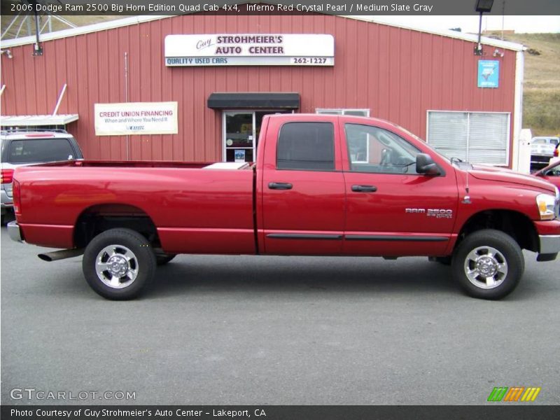 Inferno Red Crystal Pearl / Medium Slate Gray 2006 Dodge Ram 2500 Big Horn Edition Quad Cab 4x4