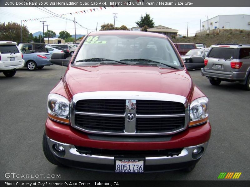 Inferno Red Crystal Pearl / Medium Slate Gray 2006 Dodge Ram 2500 Big Horn Edition Quad Cab 4x4