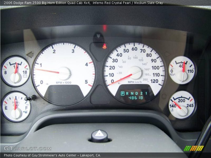 Inferno Red Crystal Pearl / Medium Slate Gray 2006 Dodge Ram 2500 Big Horn Edition Quad Cab 4x4