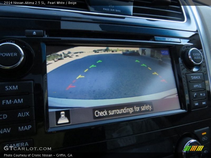 Pearl White / Beige 2014 Nissan Altima 2.5 SL