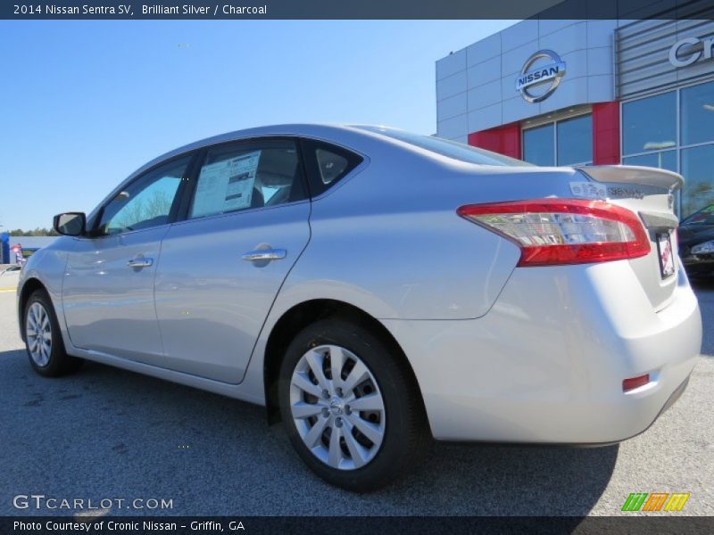 Brilliant Silver / Charcoal 2014 Nissan Sentra SV