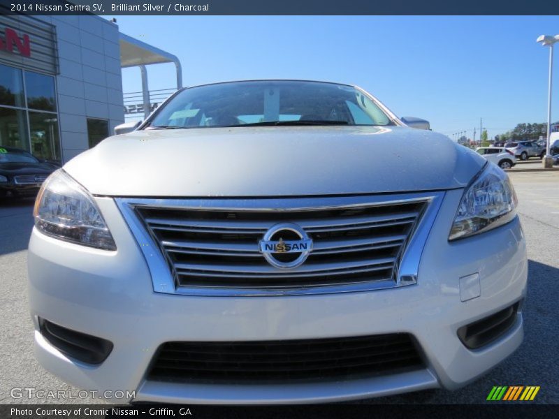 Brilliant Silver / Charcoal 2014 Nissan Sentra SV