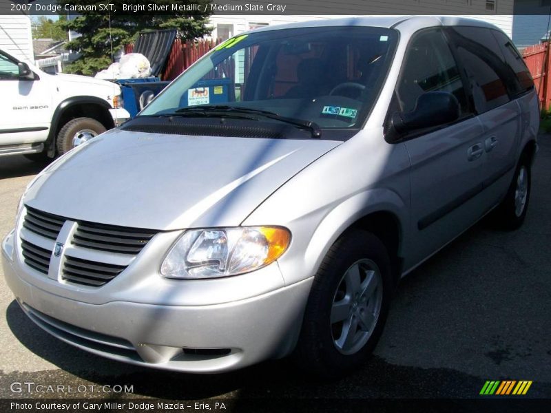 Bright Silver Metallic / Medium Slate Gray 2007 Dodge Caravan SXT