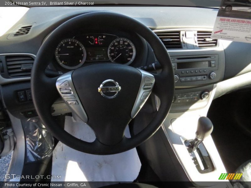 Brilliant Silver / Charcoal 2014 Nissan Sentra SV
