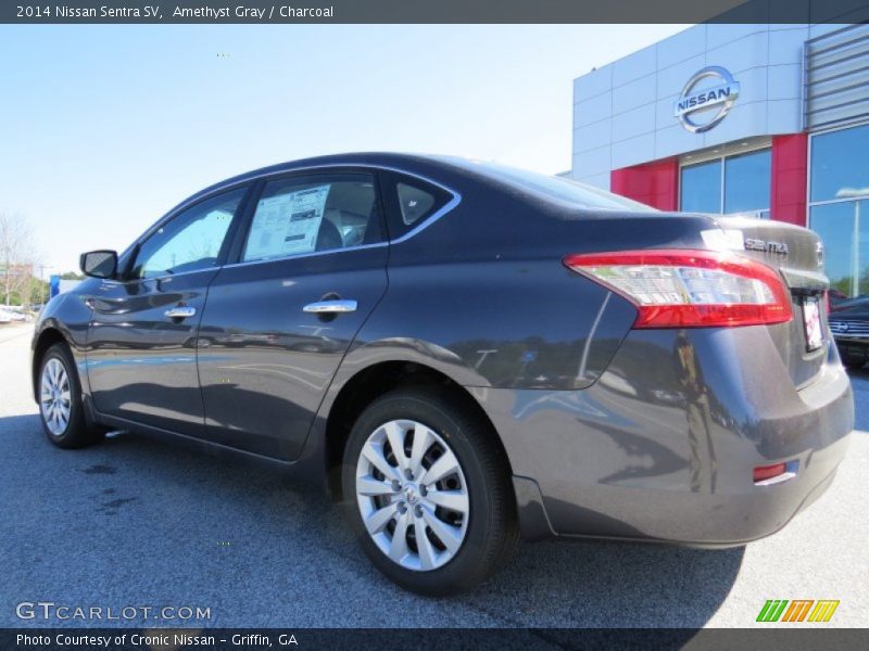 Amethyst Gray / Charcoal 2014 Nissan Sentra SV