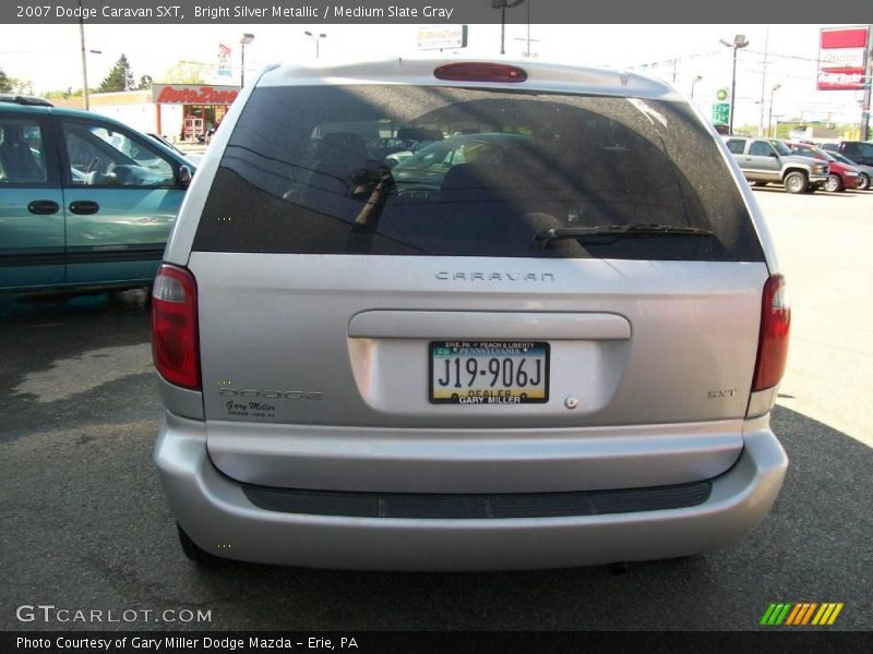 Bright Silver Metallic / Medium Slate Gray 2007 Dodge Caravan SXT