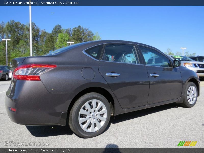 Amethyst Gray / Charcoal 2014 Nissan Sentra SV