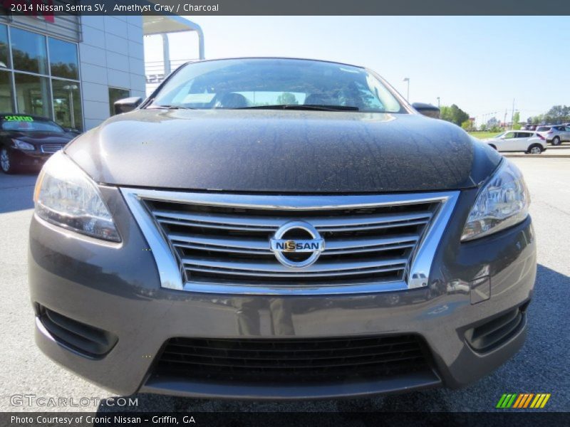Amethyst Gray / Charcoal 2014 Nissan Sentra SV