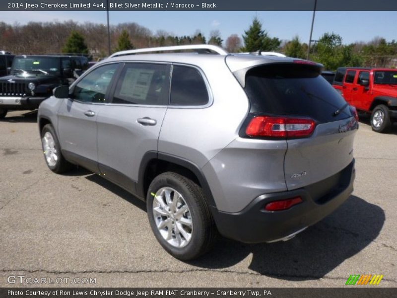Billet Silver Metallic / Morocco - Black 2014 Jeep Cherokee Limited 4x4