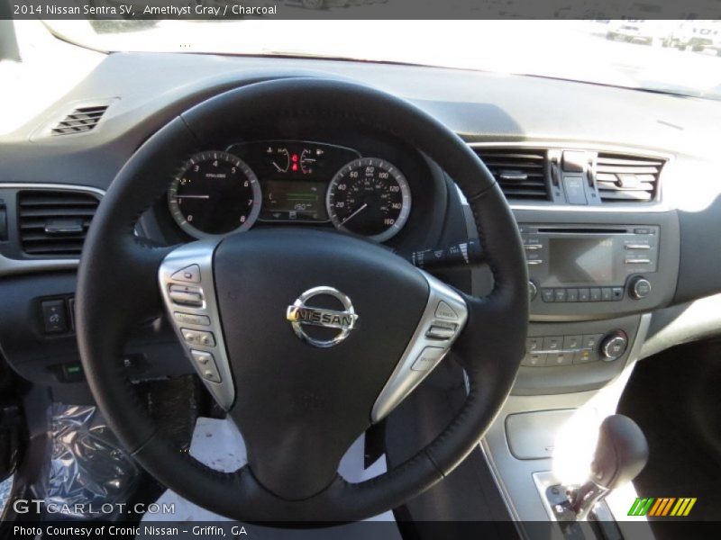 Amethyst Gray / Charcoal 2014 Nissan Sentra SV