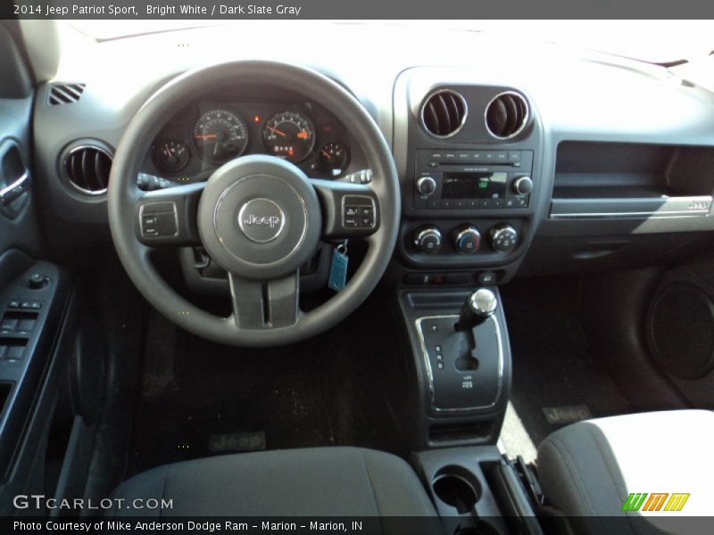 Bright White / Dark Slate Gray 2014 Jeep Patriot Sport