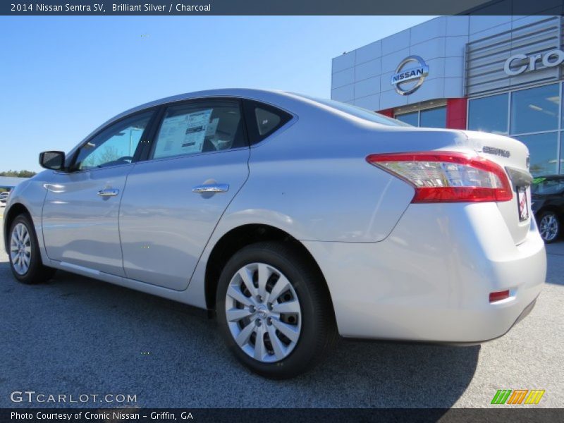 Brilliant Silver / Charcoal 2014 Nissan Sentra SV