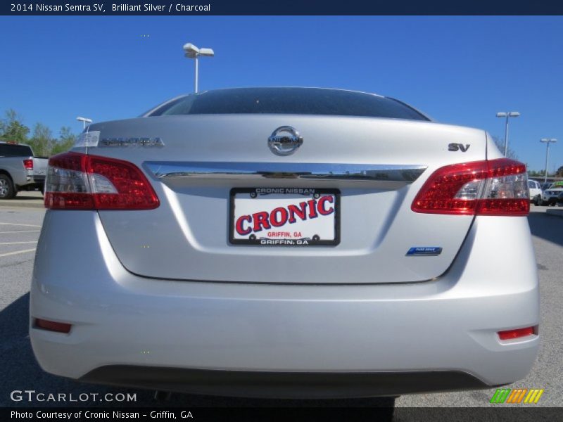 Brilliant Silver / Charcoal 2014 Nissan Sentra SV