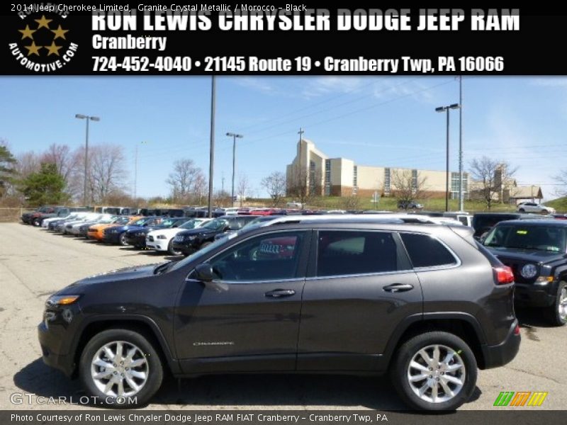 Granite Crystal Metallic / Morocco - Black 2014 Jeep Cherokee Limited