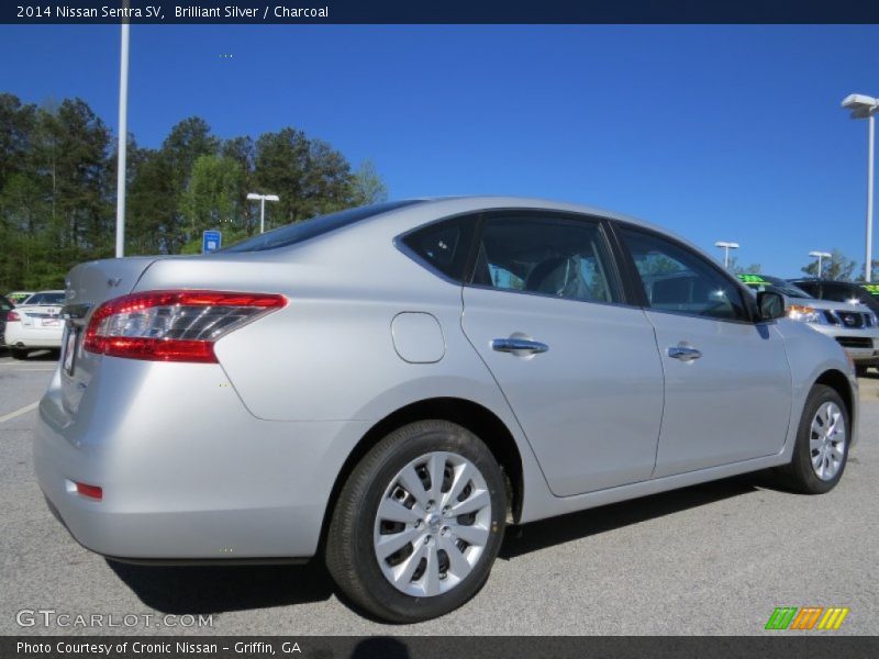 Brilliant Silver / Charcoal 2014 Nissan Sentra SV