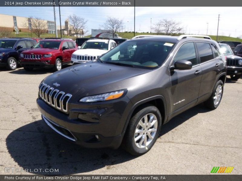 Granite Crystal Metallic / Morocco - Black 2014 Jeep Cherokee Limited