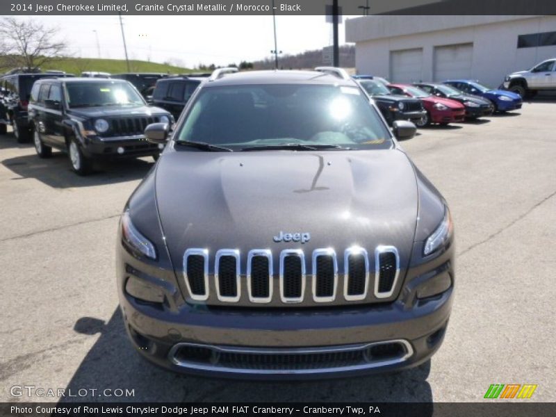 Granite Crystal Metallic / Morocco - Black 2014 Jeep Cherokee Limited
