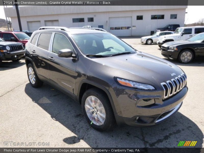 Granite Crystal Metallic / Morocco - Black 2014 Jeep Cherokee Limited