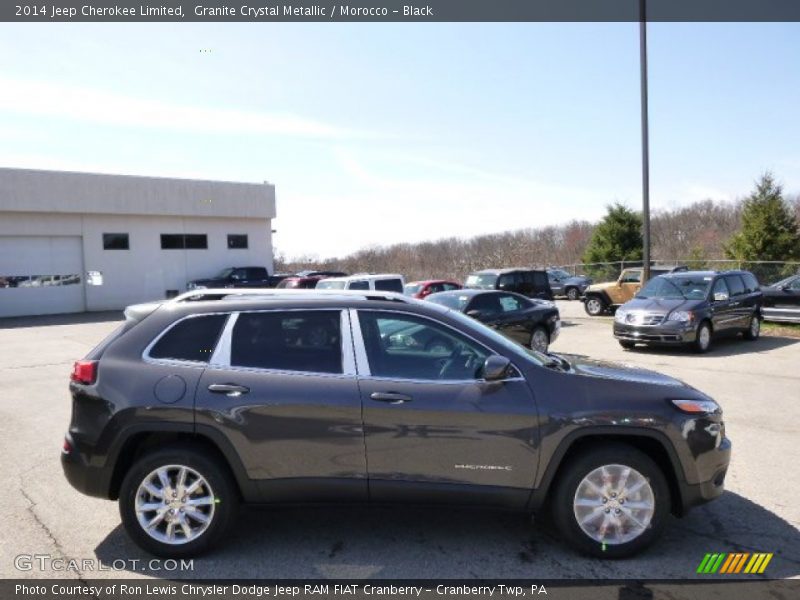 Granite Crystal Metallic / Morocco - Black 2014 Jeep Cherokee Limited