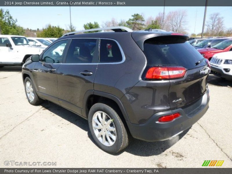 Granite Crystal Metallic / Morocco - Black 2014 Jeep Cherokee Limited