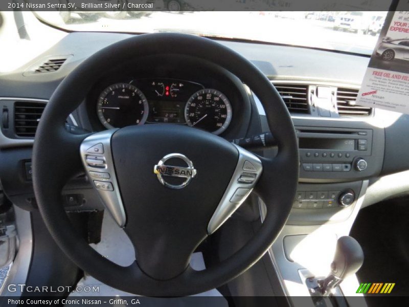 Brilliant Silver / Charcoal 2014 Nissan Sentra SV