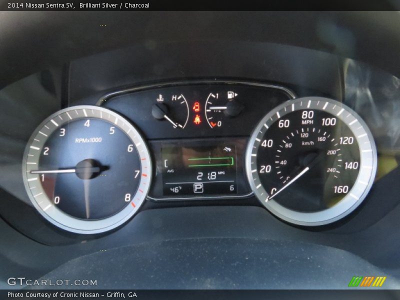 Brilliant Silver / Charcoal 2014 Nissan Sentra SV