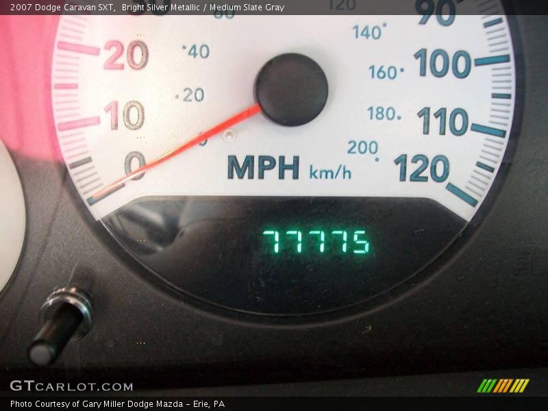 Bright Silver Metallic / Medium Slate Gray 2007 Dodge Caravan SXT