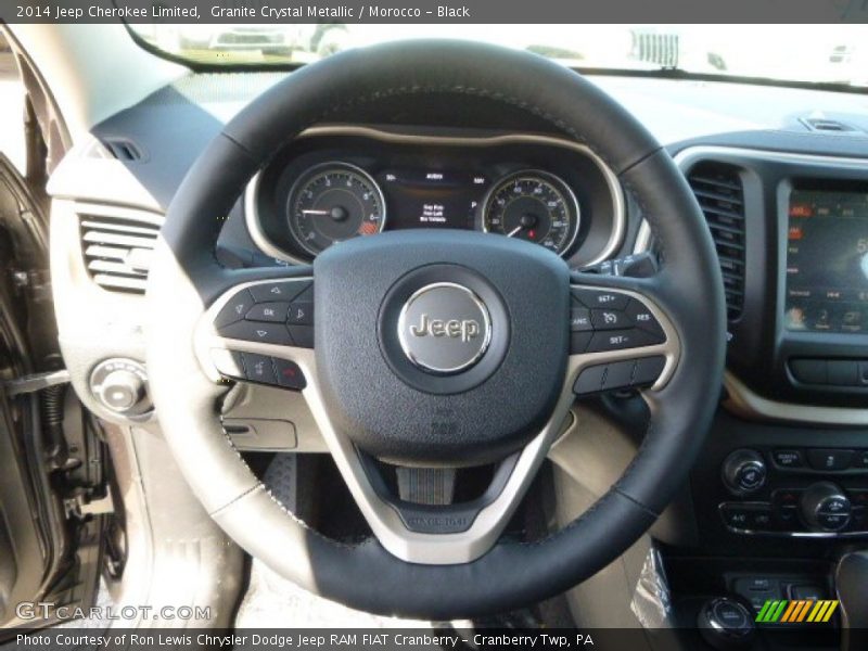 Granite Crystal Metallic / Morocco - Black 2014 Jeep Cherokee Limited