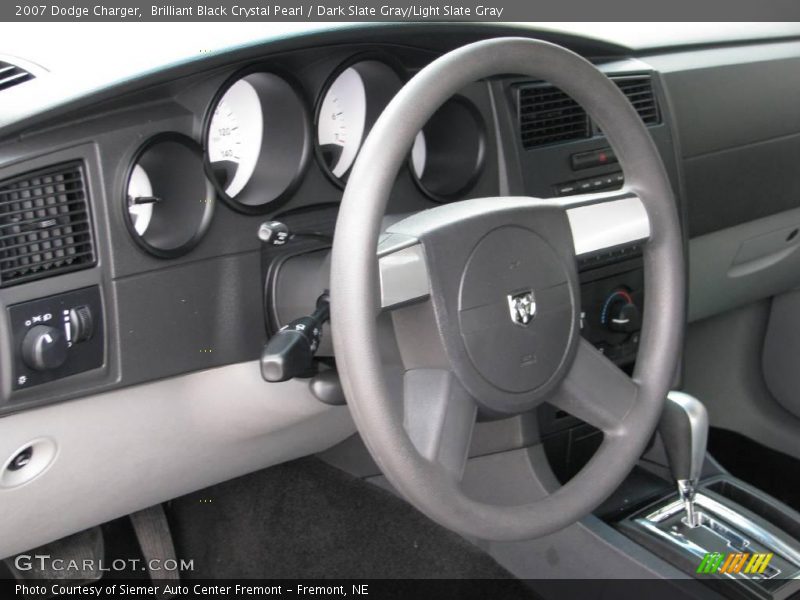 Brilliant Black Crystal Pearl / Dark Slate Gray/Light Slate Gray 2007 Dodge Charger
