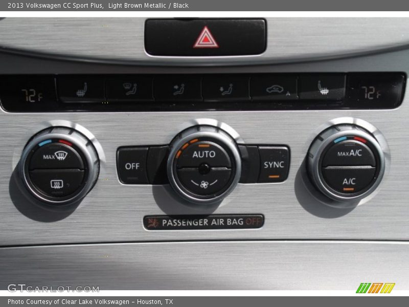 Light Brown Metallic / Black 2013 Volkswagen CC Sport Plus
