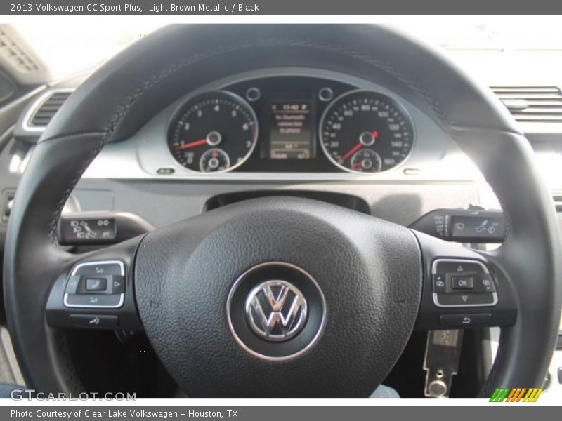 Light Brown Metallic / Black 2013 Volkswagen CC Sport Plus