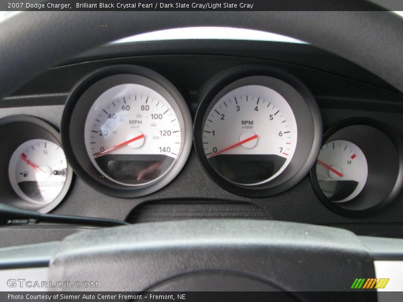 Brilliant Black Crystal Pearl / Dark Slate Gray/Light Slate Gray 2007 Dodge Charger