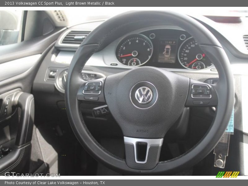 Light Brown Metallic / Black 2013 Volkswagen CC Sport Plus
