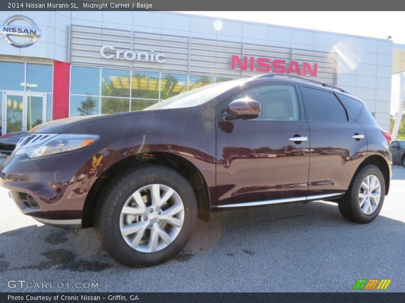Midnight Garnet / Beige 2014 Nissan Murano SL