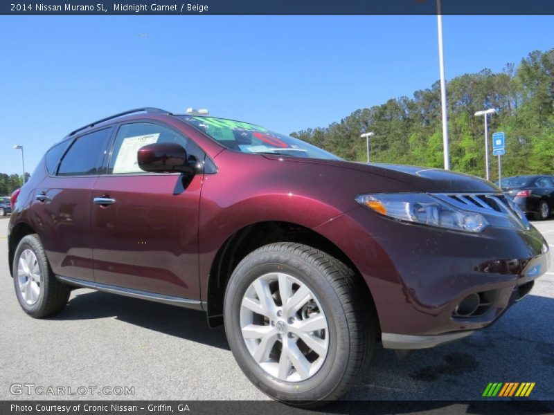 Midnight Garnet / Beige 2014 Nissan Murano SL
