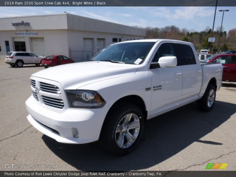 Bright White / Black 2014 Ram 1500 Sport Crew Cab 4x4