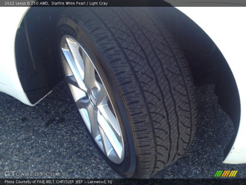 Starfire White Pearl / Light Gray 2012 Lexus IS 250 AWD