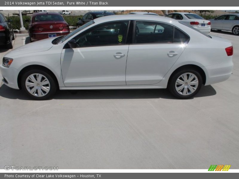 Pure White / Titan Black 2014 Volkswagen Jetta TDI Sedan