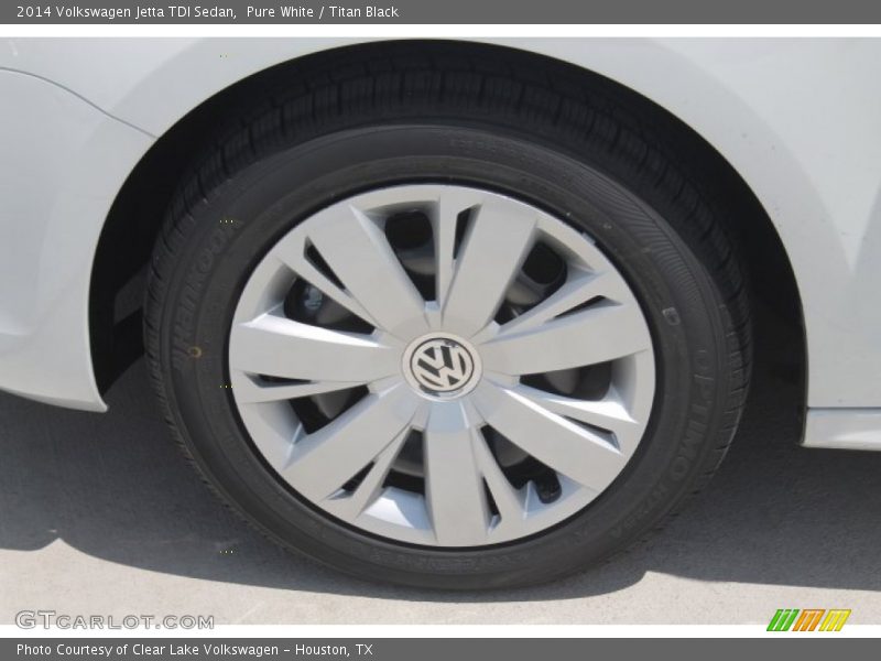 Pure White / Titan Black 2014 Volkswagen Jetta TDI Sedan