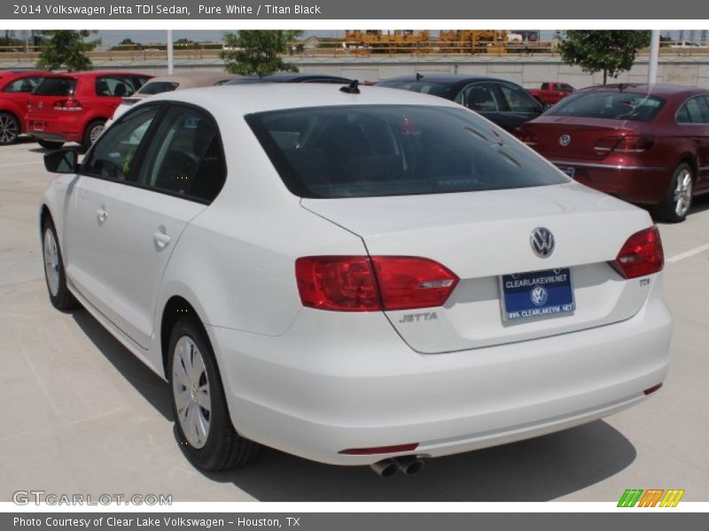 Pure White / Titan Black 2014 Volkswagen Jetta TDI Sedan
