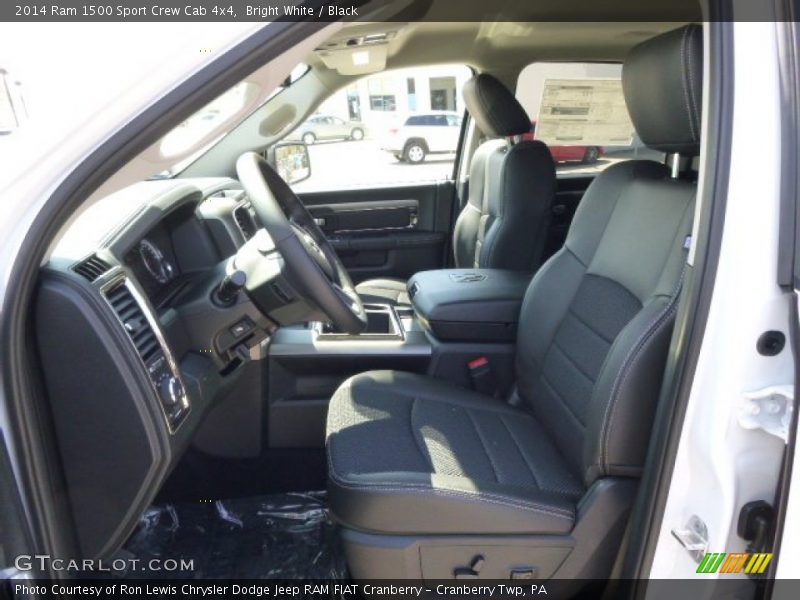 Bright White / Black 2014 Ram 1500 Sport Crew Cab 4x4