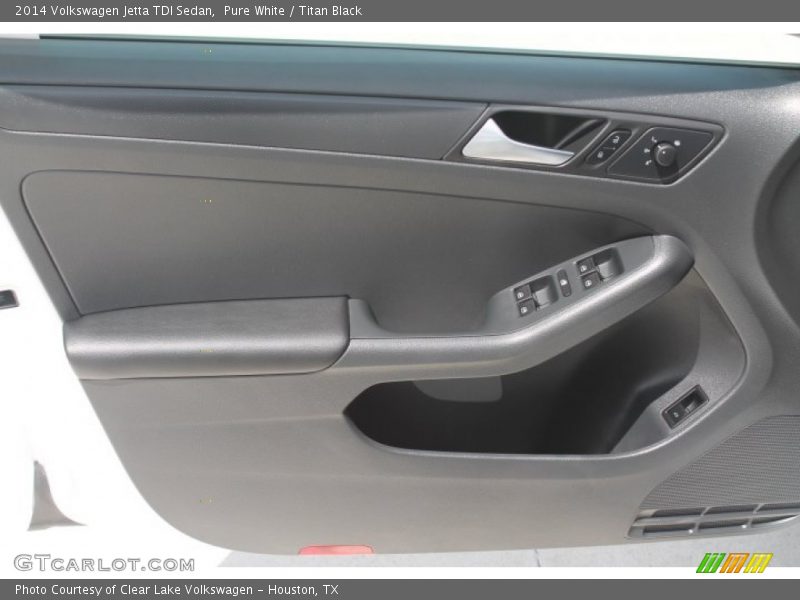 Pure White / Titan Black 2014 Volkswagen Jetta TDI Sedan