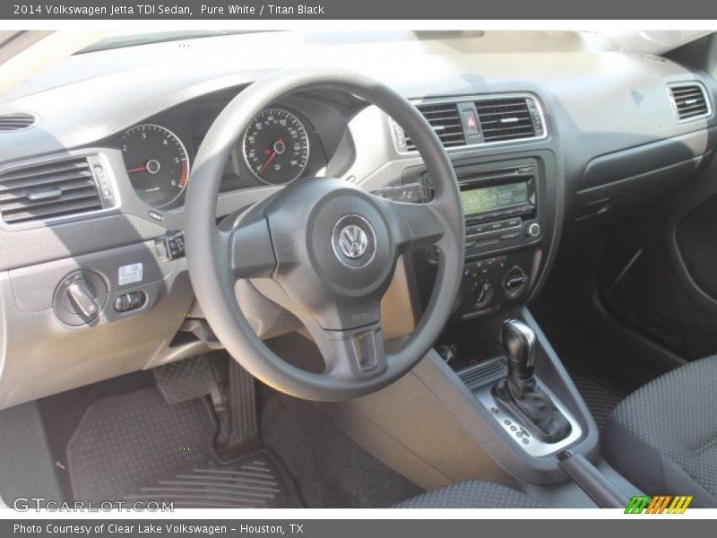 Pure White / Titan Black 2014 Volkswagen Jetta TDI Sedan