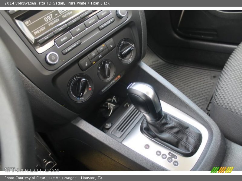Pure White / Titan Black 2014 Volkswagen Jetta TDI Sedan
