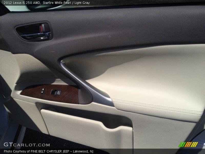 Starfire White Pearl / Light Gray 2012 Lexus IS 250 AWD