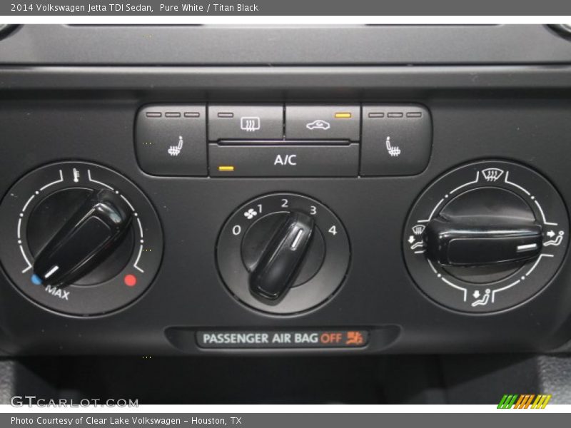 Pure White / Titan Black 2014 Volkswagen Jetta TDI Sedan