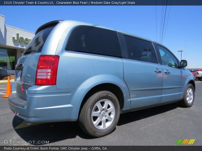 Clearwater Blue Pearl / Medium Slate Gray/Light Shale 2010 Chrysler Town & Country LX