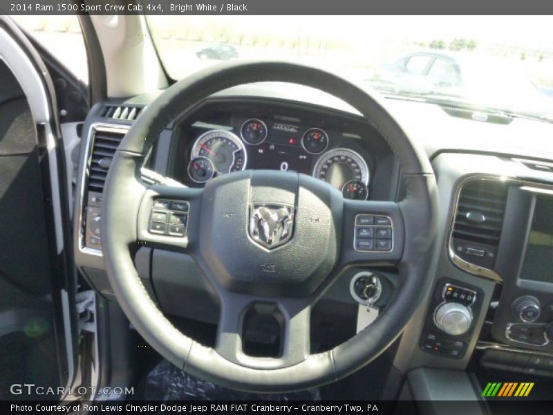 Bright White / Black 2014 Ram 1500 Sport Crew Cab 4x4