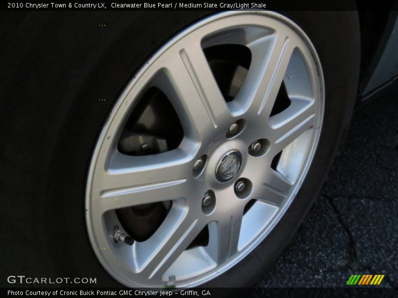 Clearwater Blue Pearl / Medium Slate Gray/Light Shale 2010 Chrysler Town & Country LX