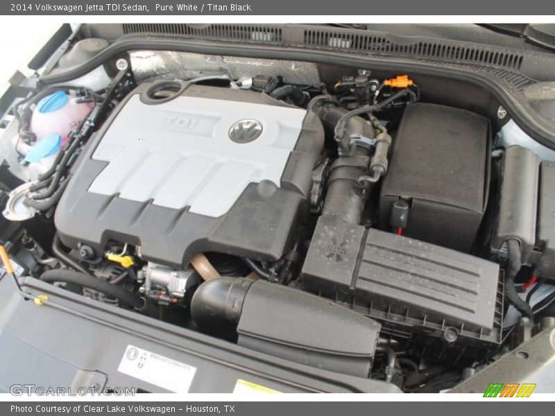Pure White / Titan Black 2014 Volkswagen Jetta TDI Sedan